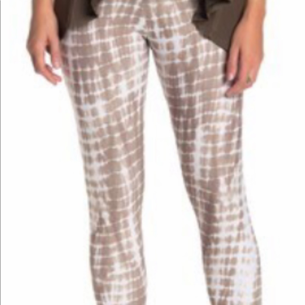 ISO ONZIE TAN TIE DYE HIGH WAIST LEGGINGS